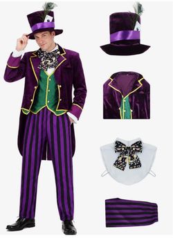 Men’s Mad Hatter Halloween Costume – No Hat Included