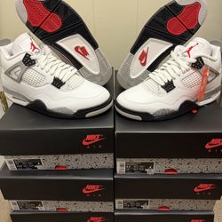 Brand new Jordan 4 white cement 2025