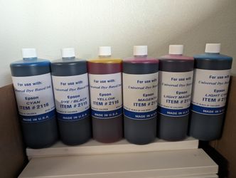 Epson Ink Refill Black Cyan Magenta Yellow Bulk