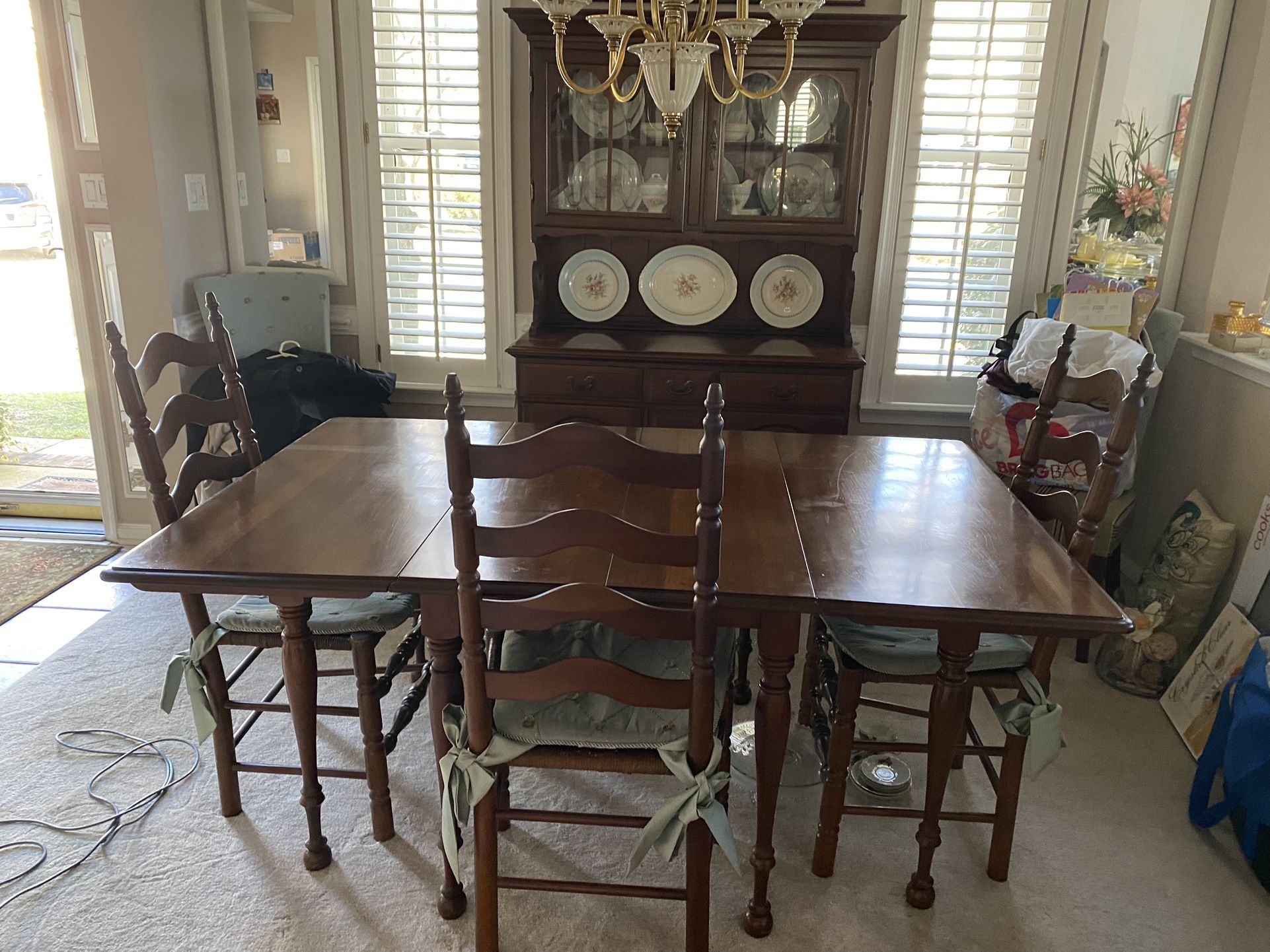 Dining Table and China Cabinet