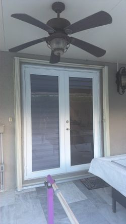 Accordion shutters for sliding glass/French doors