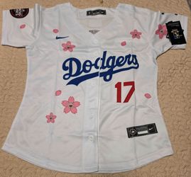 Womens Nike LA Dodgers #17 Cherry Blossom Tokyo Series Jersey