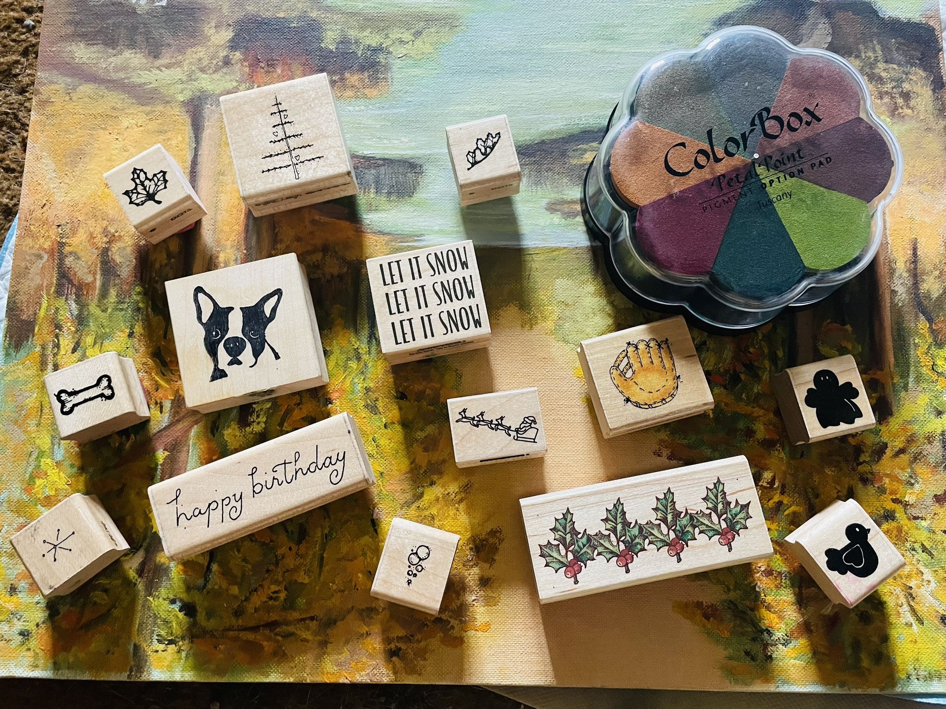 Wood Stamp Set