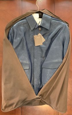 Louis Vuitton Leather Flight Jacket.