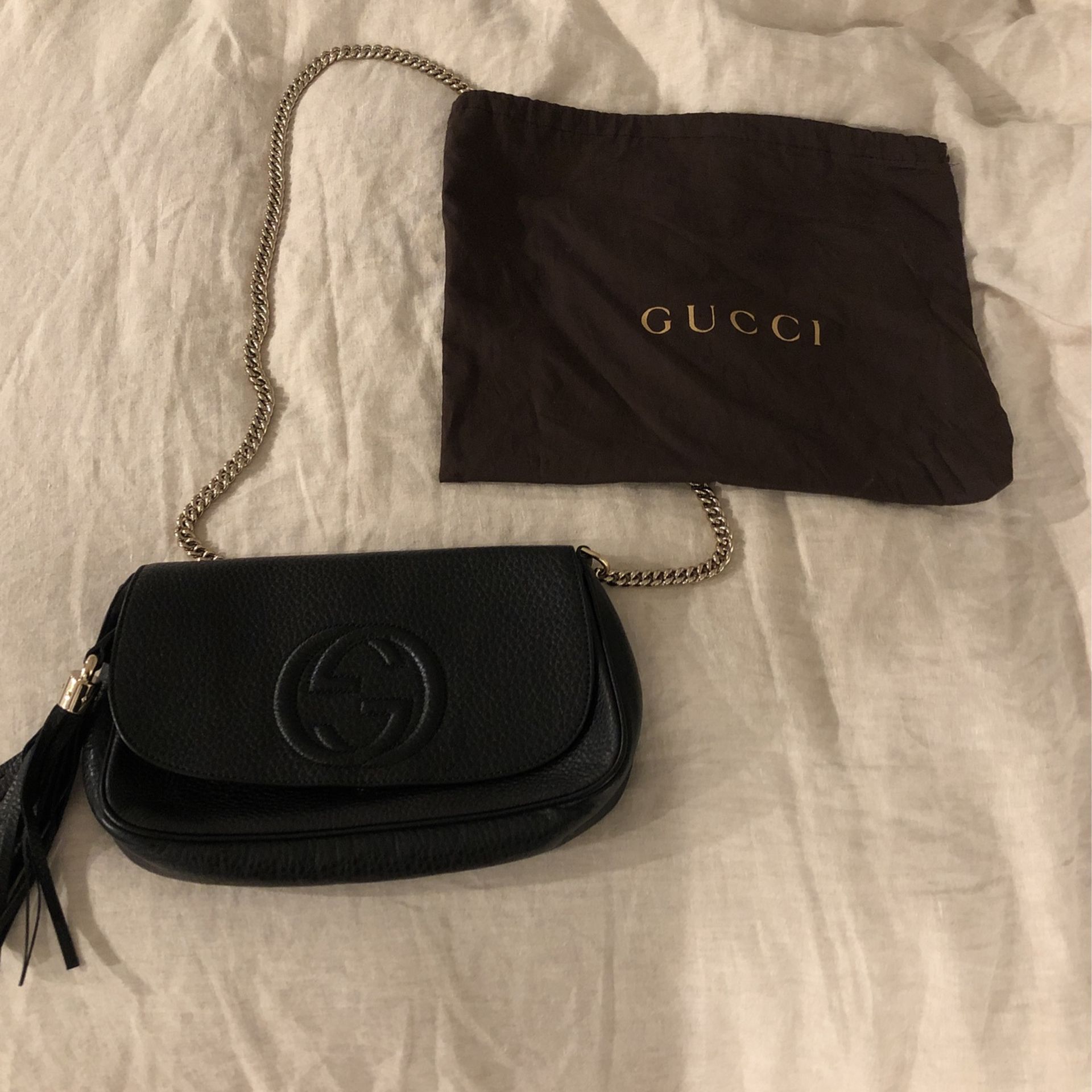 Gucci Soho Shoulder Bag- Black