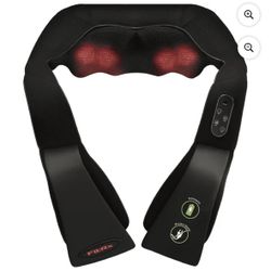 Cordless 3D Massager with Heat for Shoulder, Back, and Neck