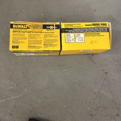 2 Boxes Dewalt 1” Power Drive Pins— New!!