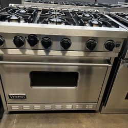 Viking 36”Wide All Gas Range Stove Stainless Steel 6Burners 