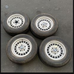 4 - 195/70r14 5x120 5x4.72 Bmw Wheels Rims With Tires!!!!!!