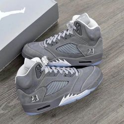 Wolf Grey Jordan 5s