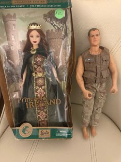 Vintage Princess Ireland Barbie & GI Joe Ken