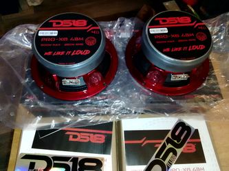 Brand New DS18 Pro-X6.4BM 6.5" Mid-range 4 Ohms Loudspeaker With Bullet 1.5" Voice Coil 250 Watts RMS Power 500 Watts Max Power Each Midrange