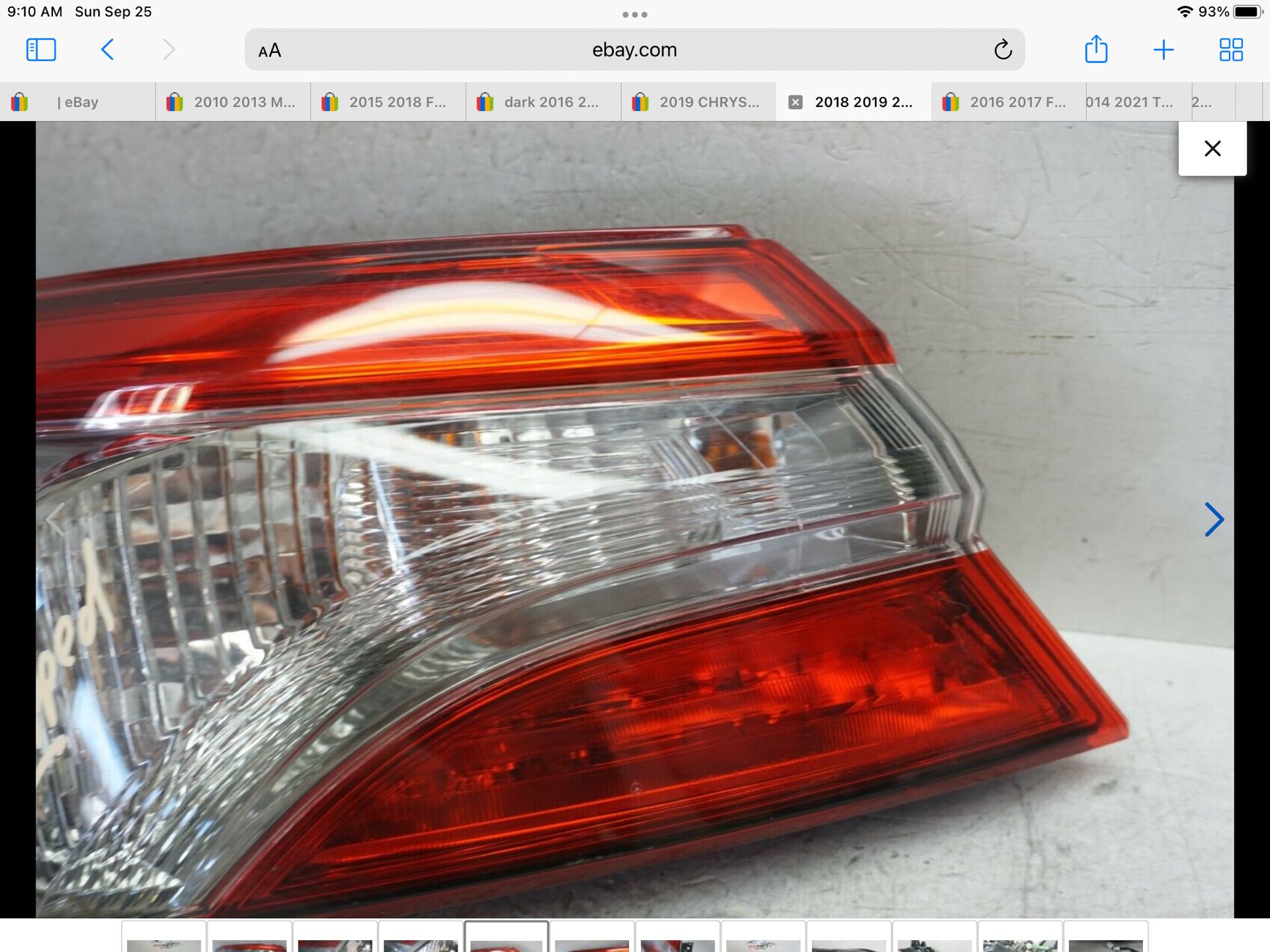 chipped 2018-2020 TOYOTA CAMRY LED LEFT DRIVER TAIL LIGHT 2019 OEM UC57879