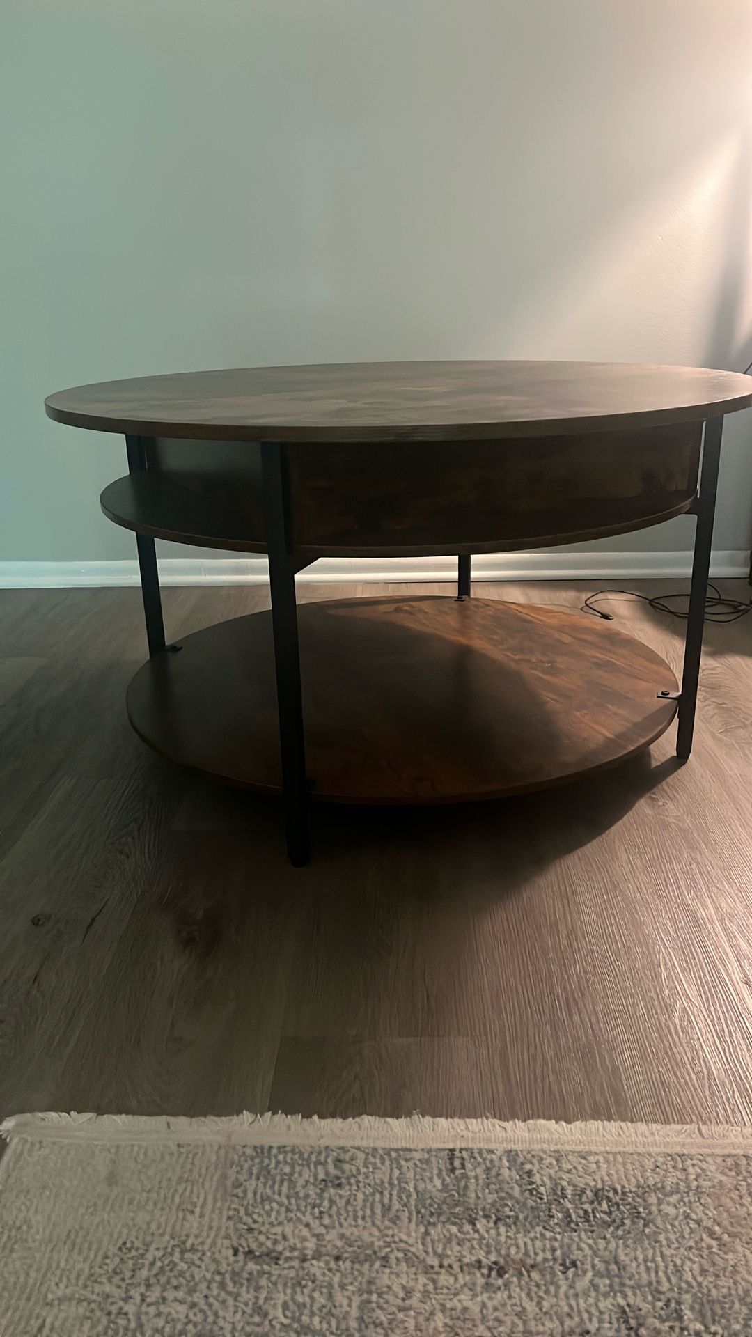 Brown Pull Up Coffee Table