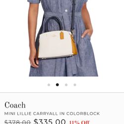 Coach Minnie Lillie Carryall W/Wristlet