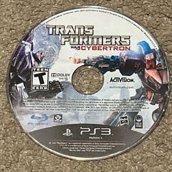 Transformers: War for Cybertron PS3 PlayStation 3 Disc Only Tested