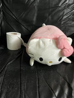 Stuffed Animal Plushie Round 1 Pink Hello Kitty