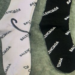 Two pairs, Balenciaga socks