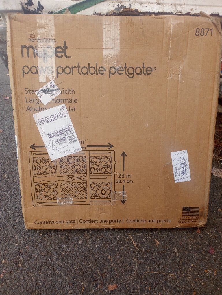 Paws Portable Pet Gate Or Baby Gate
