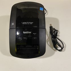 Brother QL-700 Thermal Label Printer with Power Cord & USB Cable