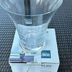 Decor - accent - Glass clear Vase SCHOTT h  H8in D6.5 in W6.5
