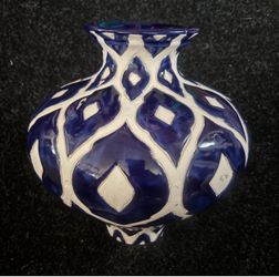 Blue and White Creamic Decorative Vase