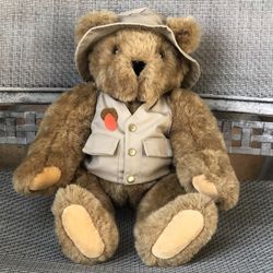 Vermont Teddy Bear Plush Fisherman Fly Vest & Hat