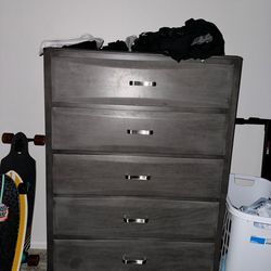 Ashy grey/brown dresser.