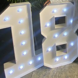 4FT Marquee Light Up Numbers For Birthday Party Decoration