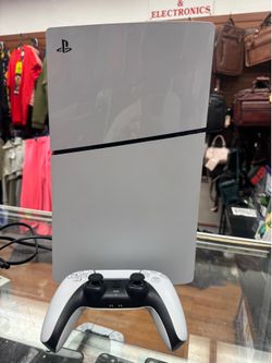 Sony PlayStation 5 Digital Sljm (825GB) w/ controller and wires