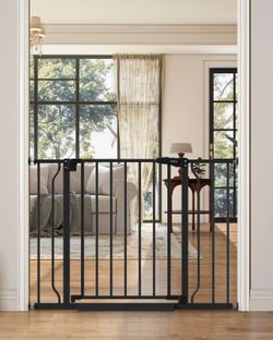 Safety Gate, Baby & Pet, 29-40" Opening, Black, Auto Close, NEW