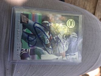 Emmett smith autographed card