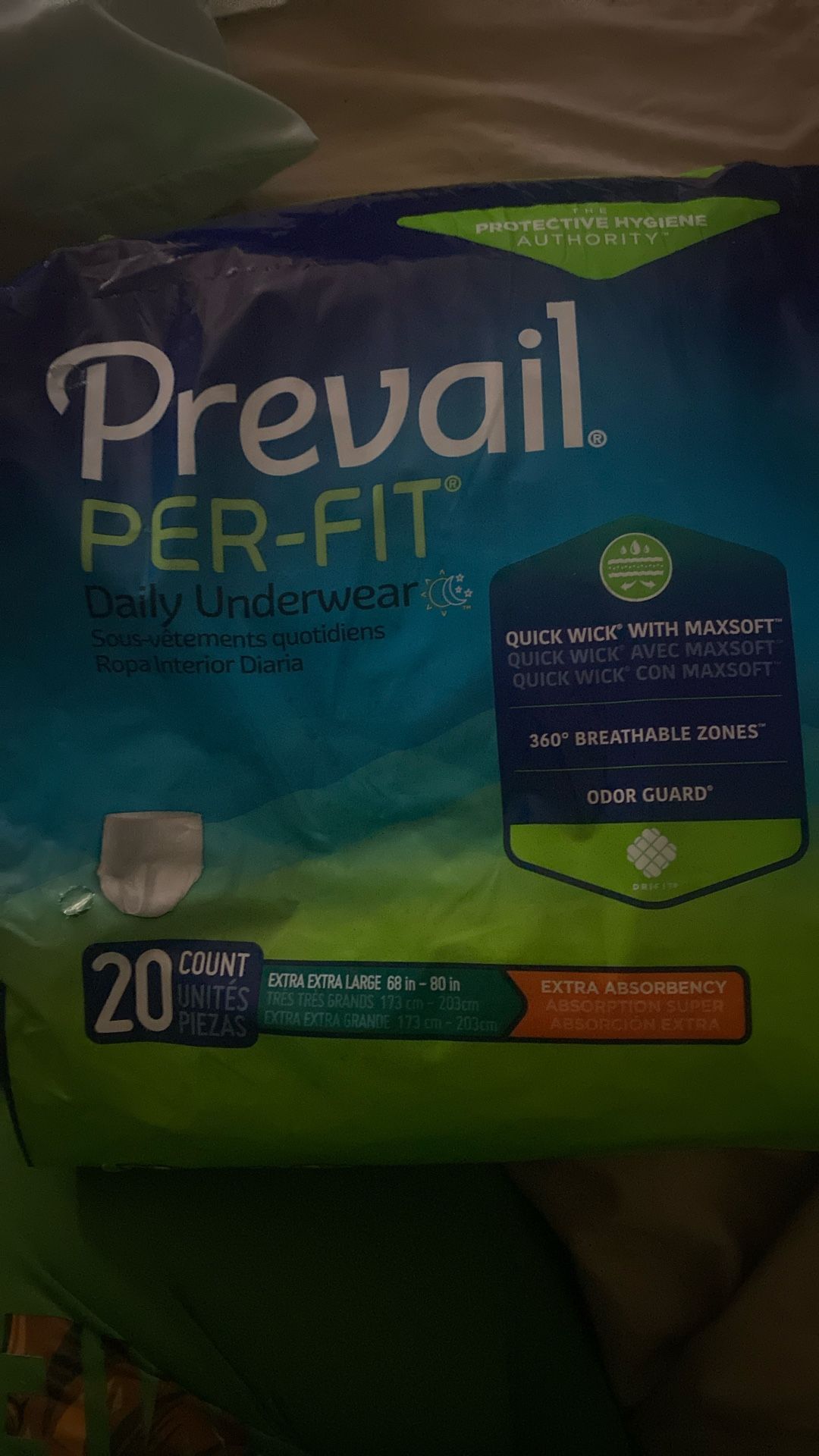 prevail Underwear size xxl