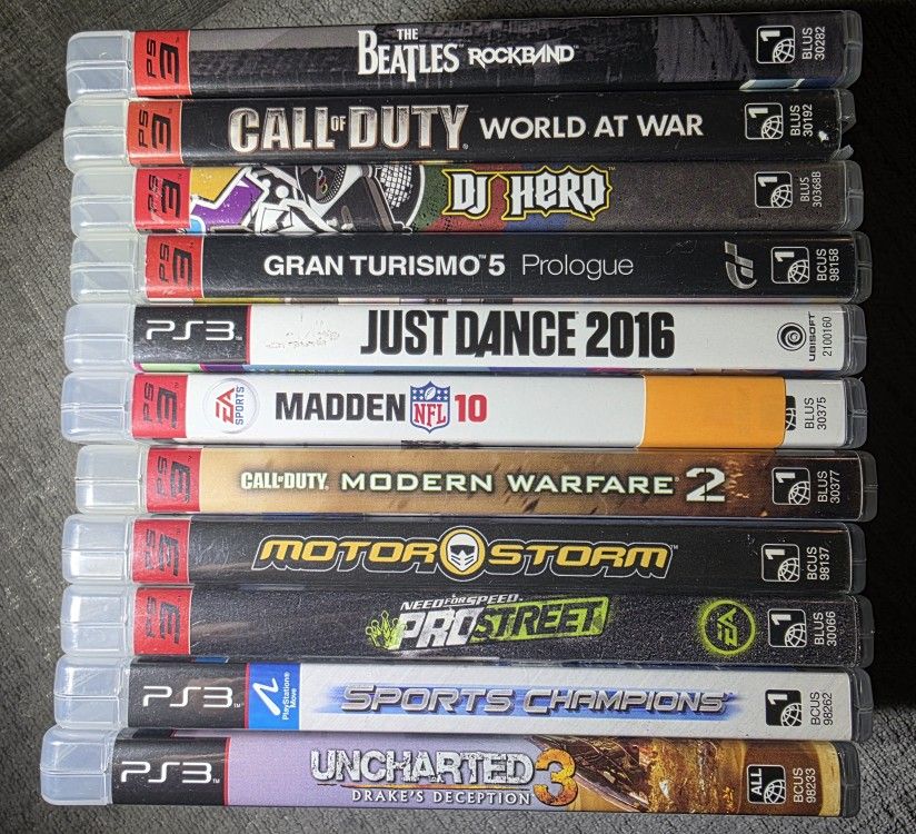 PS3 PLAYSTATION 3 GAMES