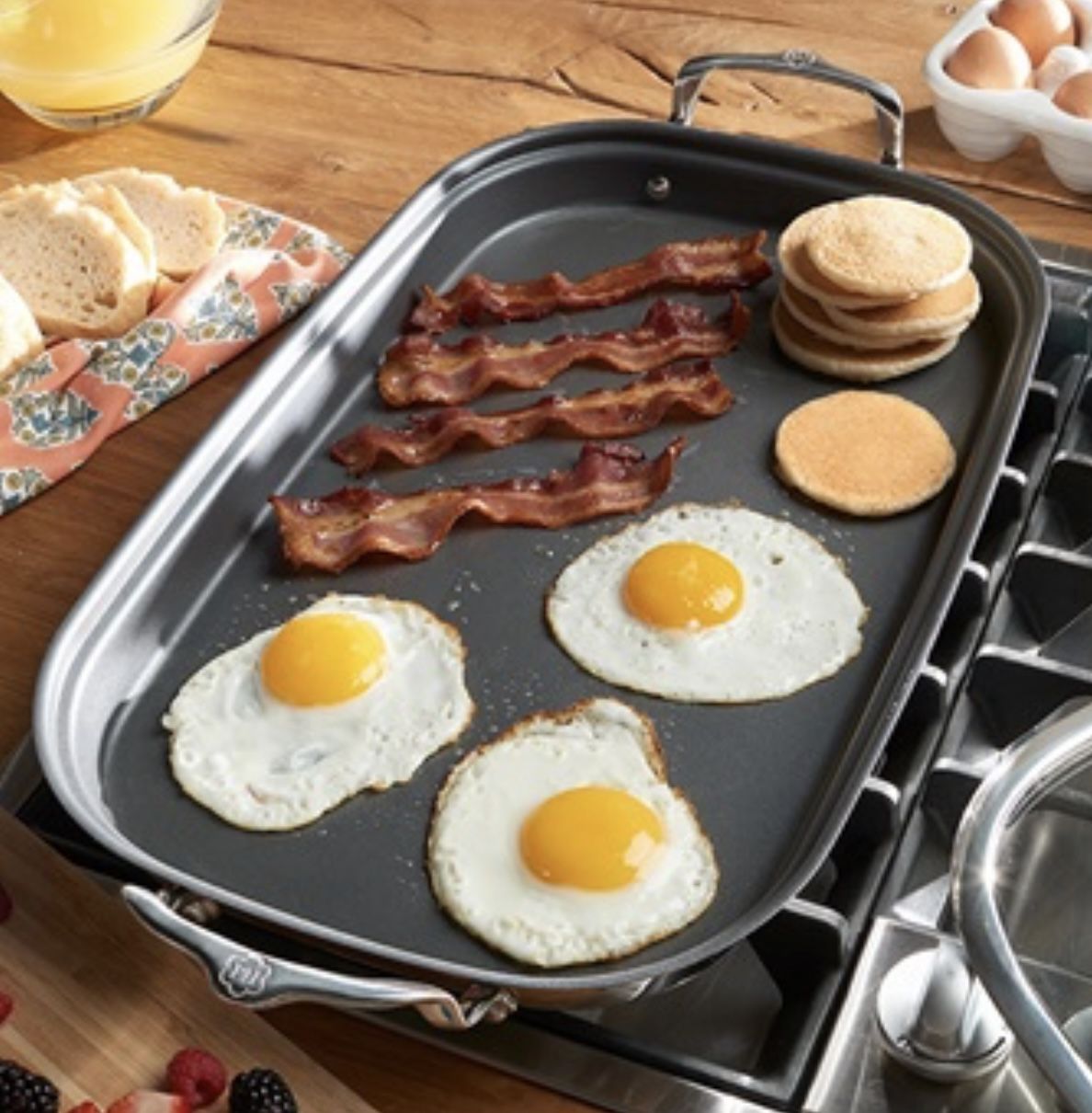 Princess House Heritage Signature Nonstick Double Burner Griddle 3680