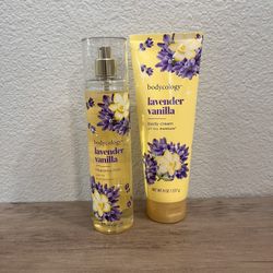 Bodycology Lavender Vanilla Body Spray & Body Cream 