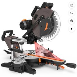 DOVAMAN 15A 12 in Dual Sliding Miter Saw, 3800 RPM