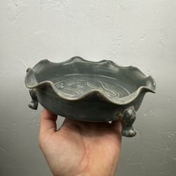 Antique Chinese Song Dynasty Style Phoenix Guan Kiln Nail Foot Brush Washer