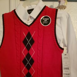  New Boys Vest And Pants Set Size 6