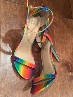 Rainbow Strap Heel size 10