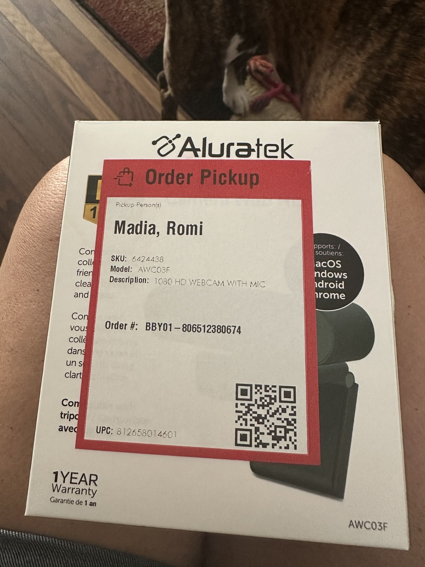 Aluratek HD Webcam. Never Used