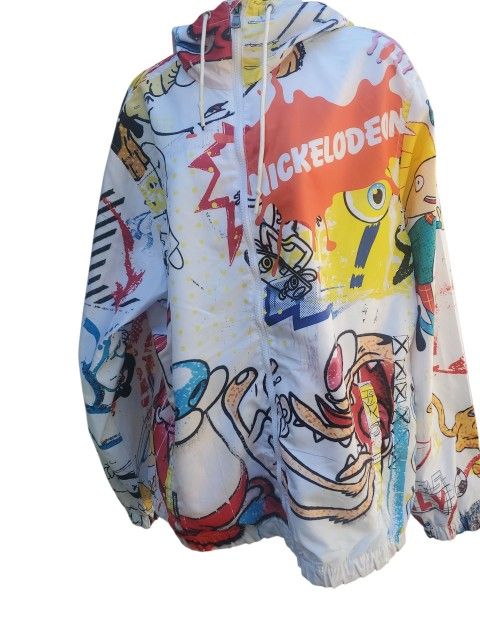 90's VINTAGE inspired MEMBERS ONLY NICKELODEON WINDBREAKER
