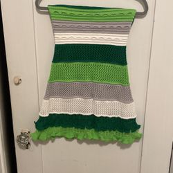 Green Tube Top Dress Size Medium 