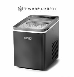 Iceman by Chefman 1 lb Dual-Size Compact Ice Machine, Ice Basket and Scoop