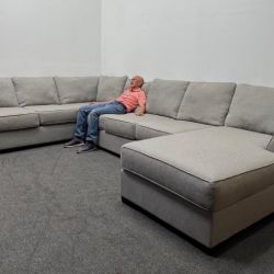 Oversized Sectional Couch by Michael Nicholas : Gray - Can Drop Off - Excellent Condition