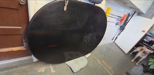 Black Pedestal Dining Table AND Base