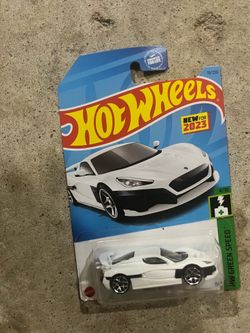 2024 Hot Wheels HW Green Speed, Rimac Nevera, White Collector #70