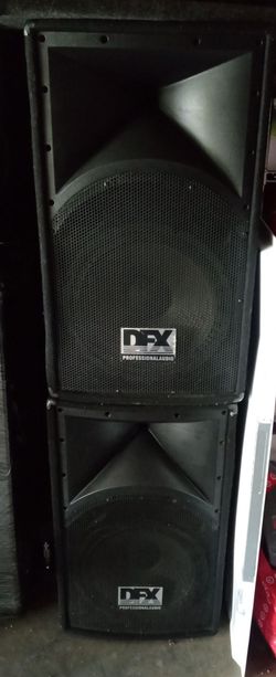 15" professional DJ speakers