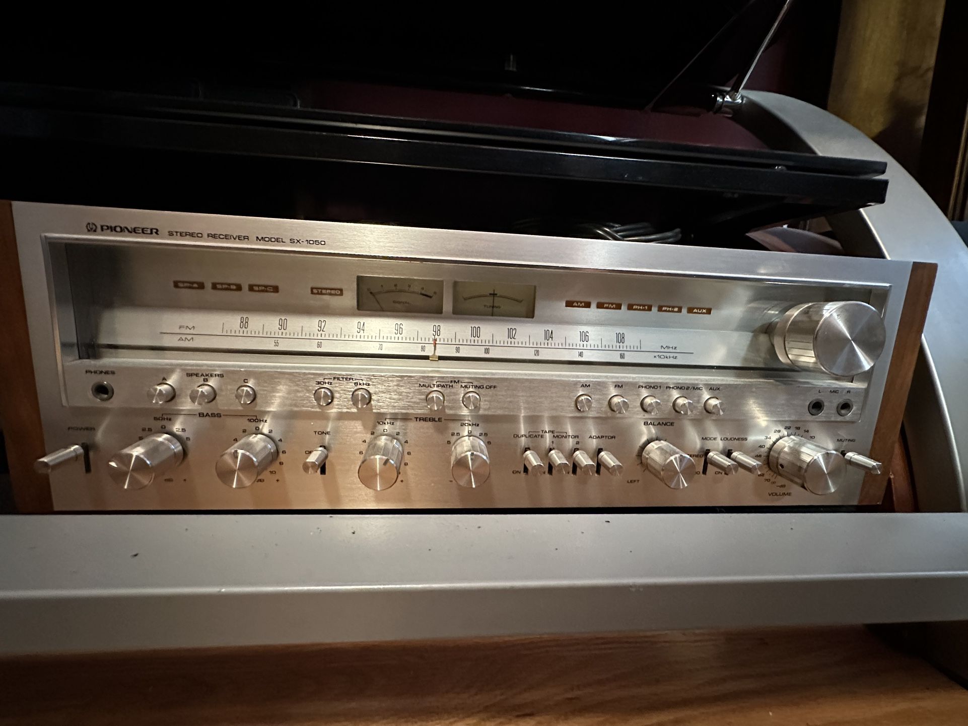 Pioneer SX-1050 Vintage Stereo Receiver + Polk Audio Speakers-$2,500