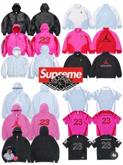 nike air jordan supreme hoodie size large shorts size large deadstock ds brand new og all included